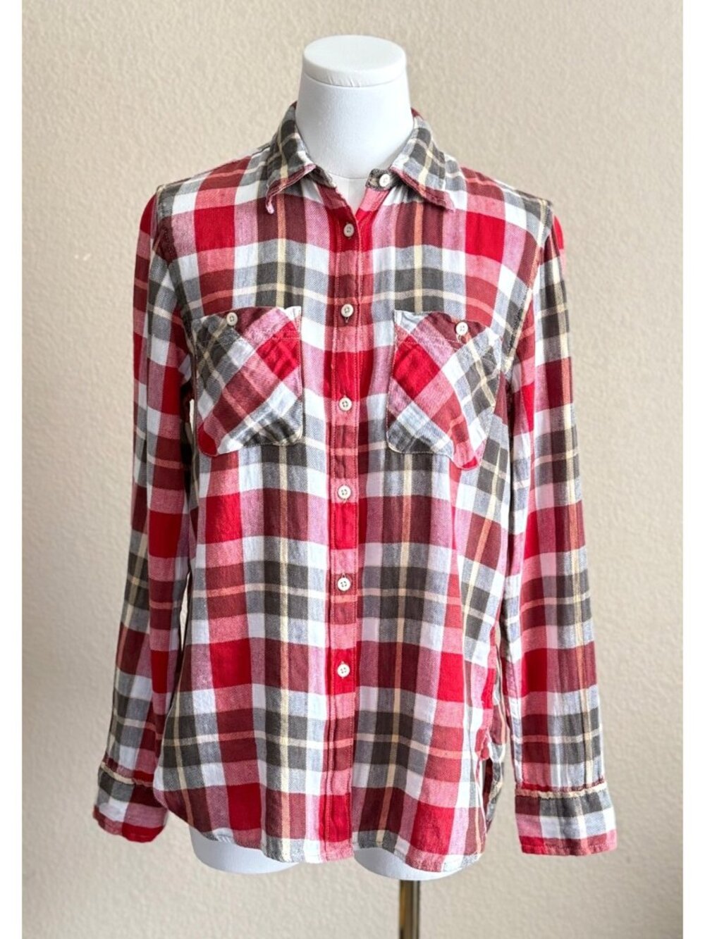 RALPH LAUREN Denim & Supply RL Utility Women's Button Down Flannel Shirt